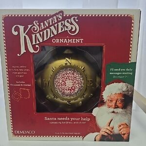 Demdaco Santa's Kindness Compass Ornament - Gold